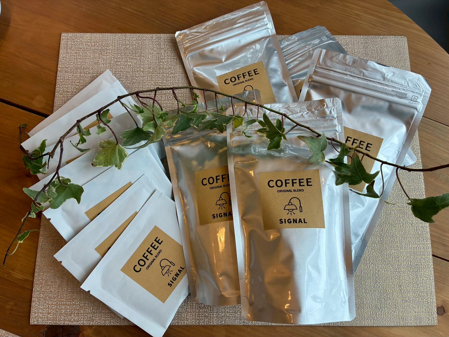 販売用のコーヒーパック